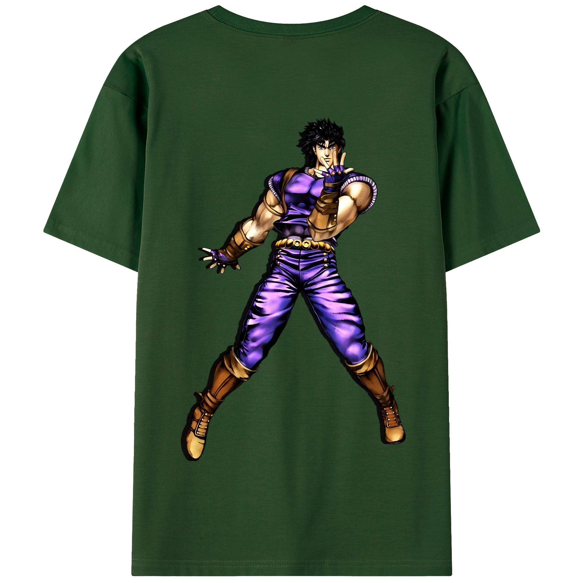 （画像用） ジョジョの奇妙な冒険 /ジョナサン?ジョースター JoJo's Bizarre Adventure Jonathan Joestar 綿100％半袖Tシャツ（背面プリント）